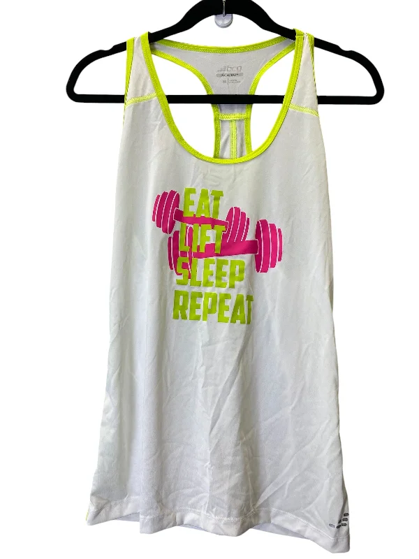 Seamless Yoga Tops for Active Sessions -Athletic Tank Top By Bcg In Green & Pink, Size: M