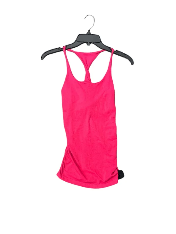 Yoga Tops for Flexibility and Strength -Athletic Tank Top By Bebe In Pink, Size: M