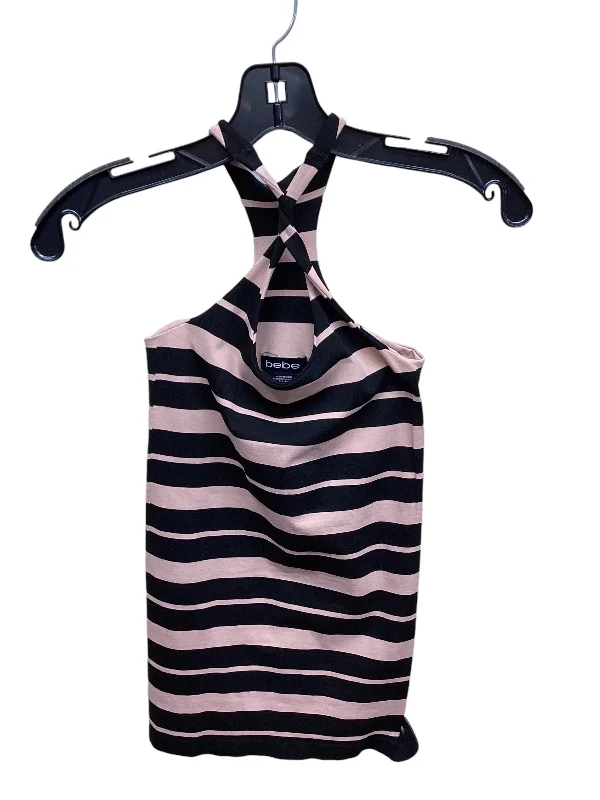 Comfortable Yoga Tops for Intense Sessions -Athletic Tank Top By Bebe In Striped, Size: S Comfortable Yoga Tops for Intense Sessions -Athletic Tank Top By Bebe In Striped, Size: S