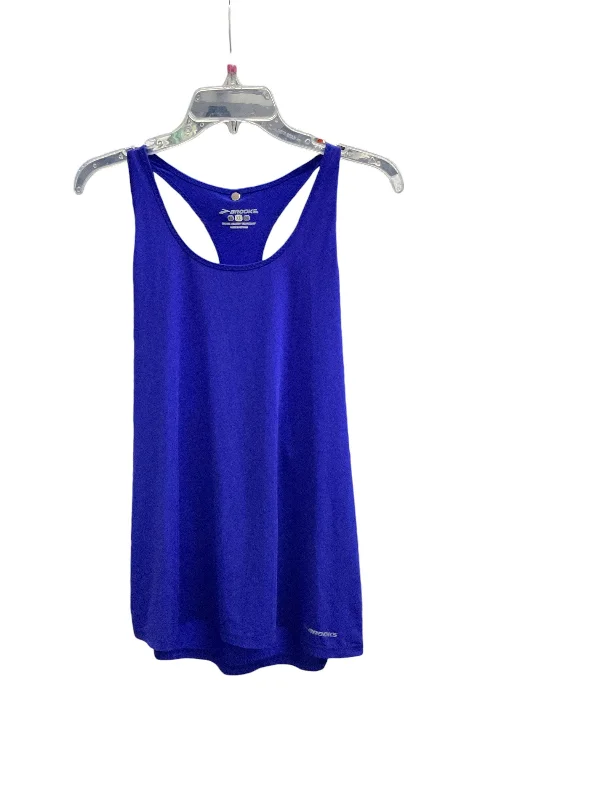 Women's Yoga Tops with Stretch Fabric -Athletic Tank Top By Brooks In Blue, Size: Xl