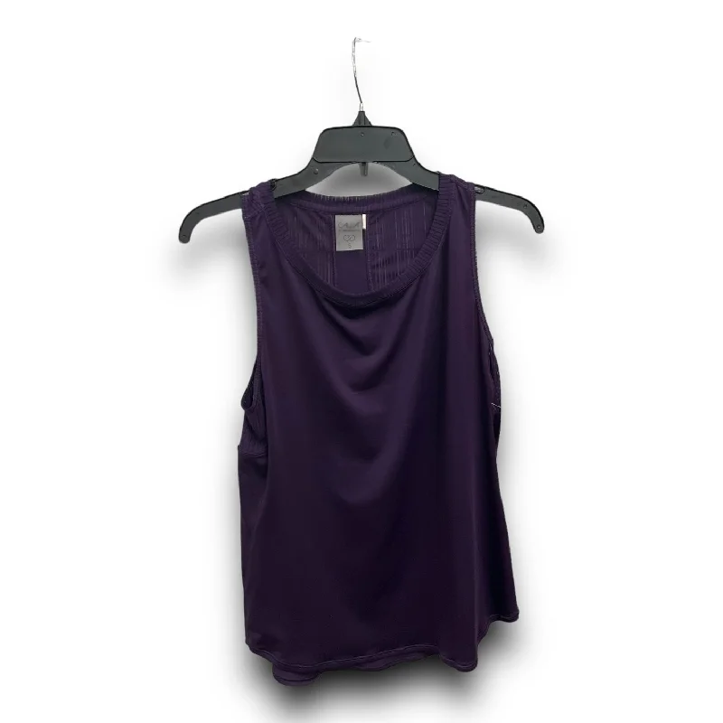 High-Cut Yoga Tops for Women -Athletic Tank Top By Calia In Purple, Size: S
