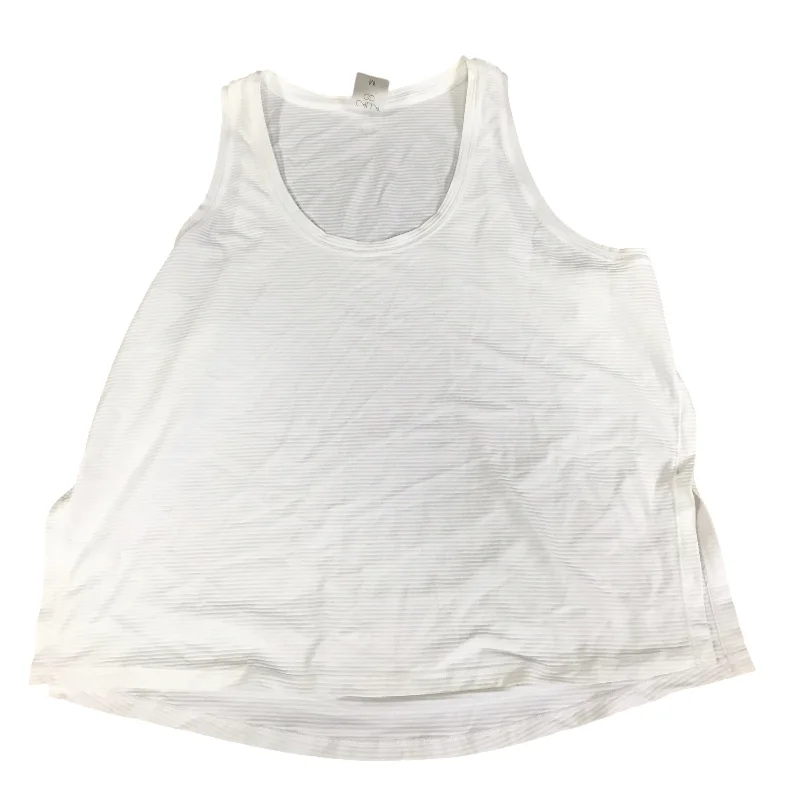 Yoga Tops for Casual Yoga Sessions -Athletic Tank Top By Calia In White, Size: M