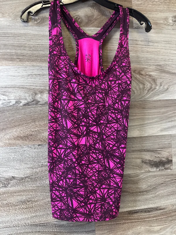Yoga Tops for Relaxation and Stretching -Athletic Tank Top By Champion In Black & Pink, Size: M Yoga Tops for Relaxation and Stretching -Athletic Tank Top By Champion In Black & Pink, Size: M