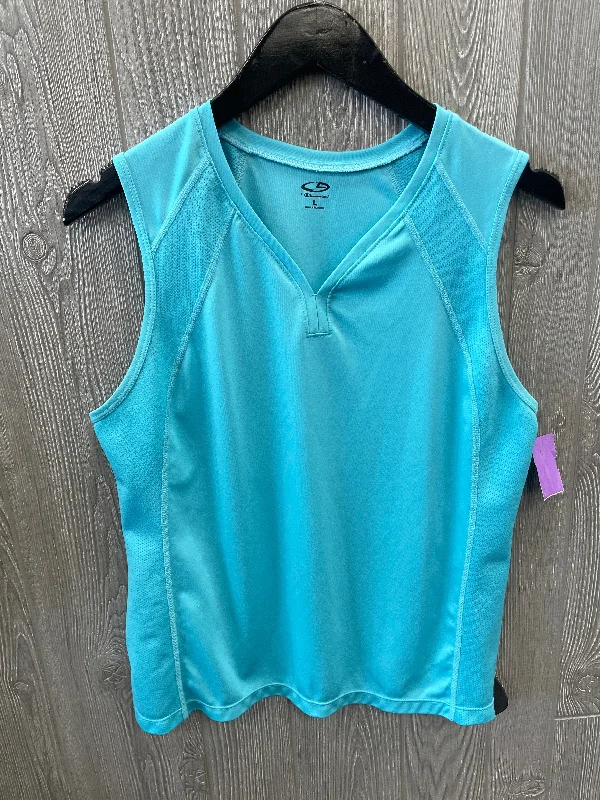 Yoga Tops for Balance and Flexibility -Athletic Tank Top By Champion In Blue, Size: L Yoga Tops for Balance and Flexibility -Athletic Tank Top By Champion In Blue, Size: L