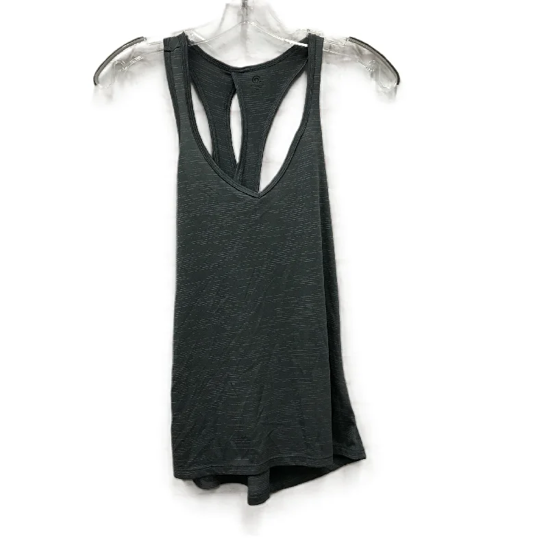 Women's Yoga Tops with Ribbed Fabric -Athletic Tank Top By Champion In Grey, Size: Xs