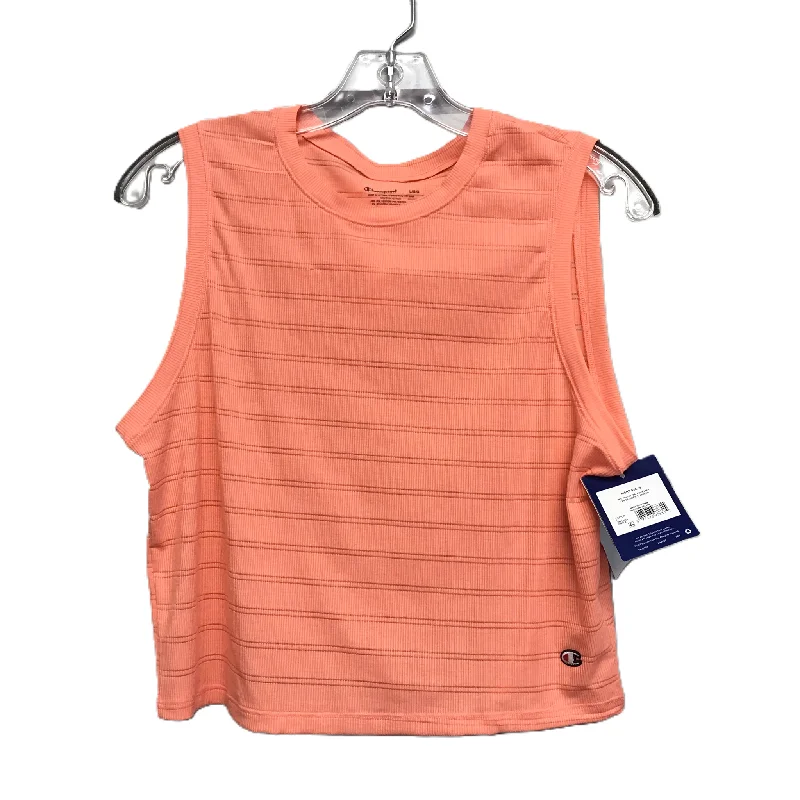Yoga Tops for Flexibility in Yoga Class -Athletic Tank Top By Champion In Orange, Size: L Yoga Tops for Flexibility in Yoga Class -Athletic Tank Top By Champion In Orange, Size: L