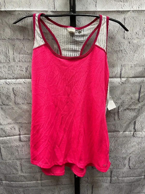Fitted Yoga Tops with Breathable Design -Athletic Tank Top By Champion  Size: Xl