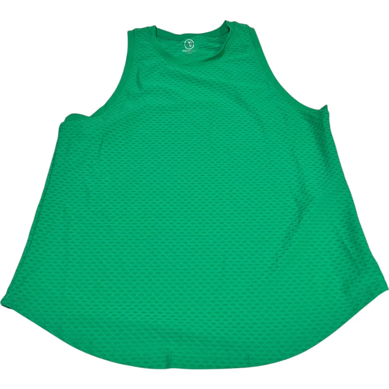 Yoga Tops with Adjustable Straps -Athletic Tank Top By Addison Bay In Green, Size: M