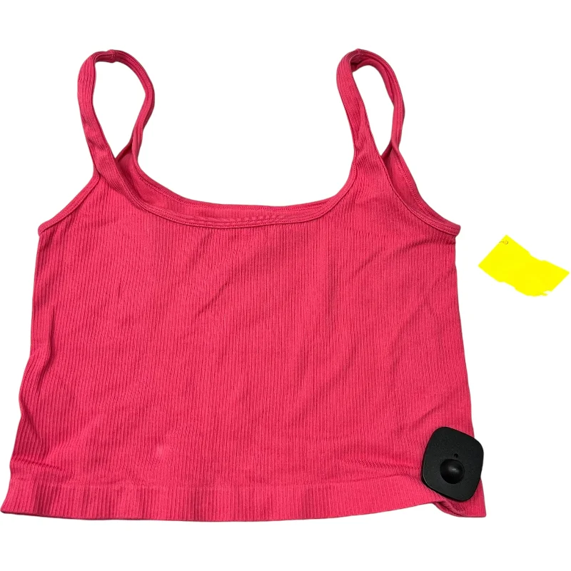 Women's Yoga Tops for Outdoor Yoga -Athletic Tank Top By OQQ In Pink, Size: L