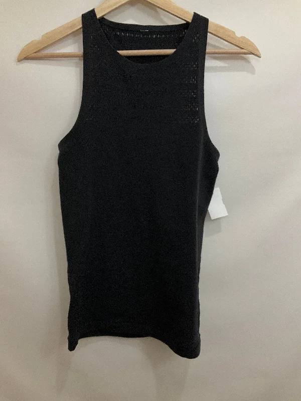 Cotton Yoga Tops for Comfort -Athletic Tank Top By Cmf In Black, Size: S
