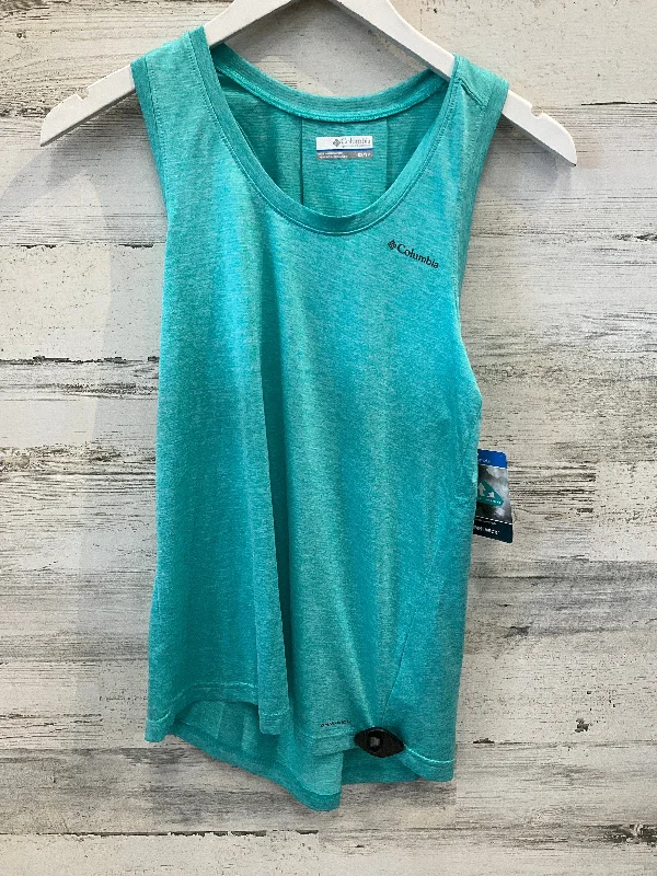 Women's Yoga Tops for Power and Strength -Athletic Tank Top By Columbia In Aqua, Size: Xs
