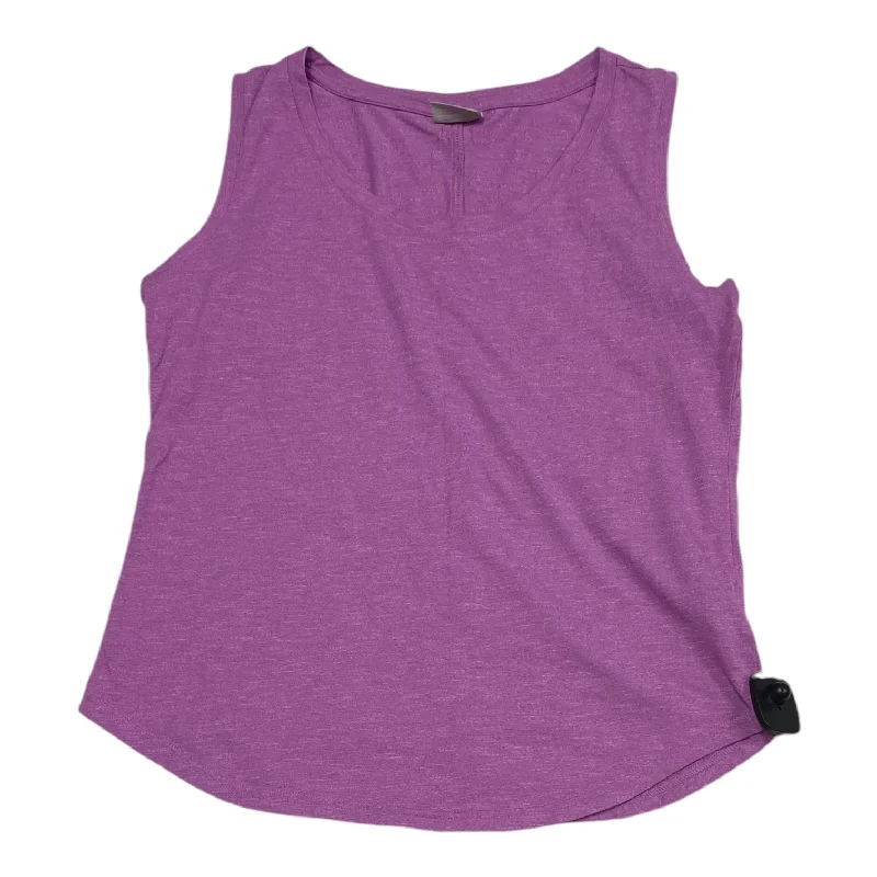 Comfortable Yoga Tops for Hot Yoga -Athletic Tank Top By Columbia In Pink, Size: L