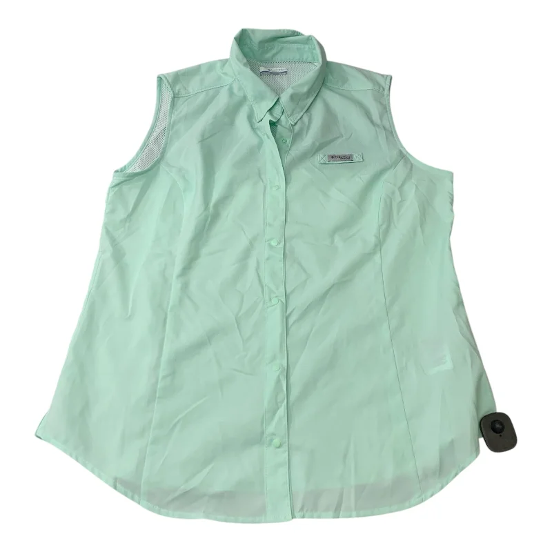 Stylish Yoga Tops for Fitness Classes -Athletic Tank Top By Columbia In Teal, Size: Xl Stylish Yoga Tops for Fitness Classes -Athletic Tank Top By Columbia In Teal, Size: Xl