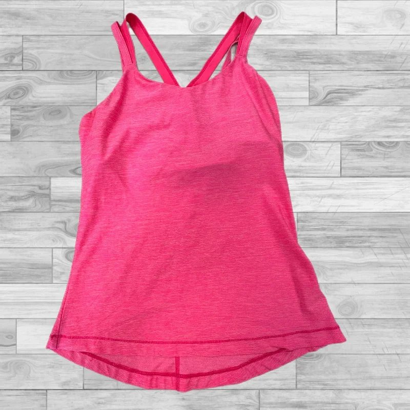 Loose Yoga Tops for Relaxation -Athletic Tank Top By Danskin In Pink, Size: S