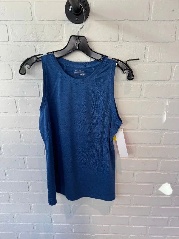 Yoga Tops for Comfort and Style -Athletic Tank Top By Eddie Bauer In Blue, Size: S