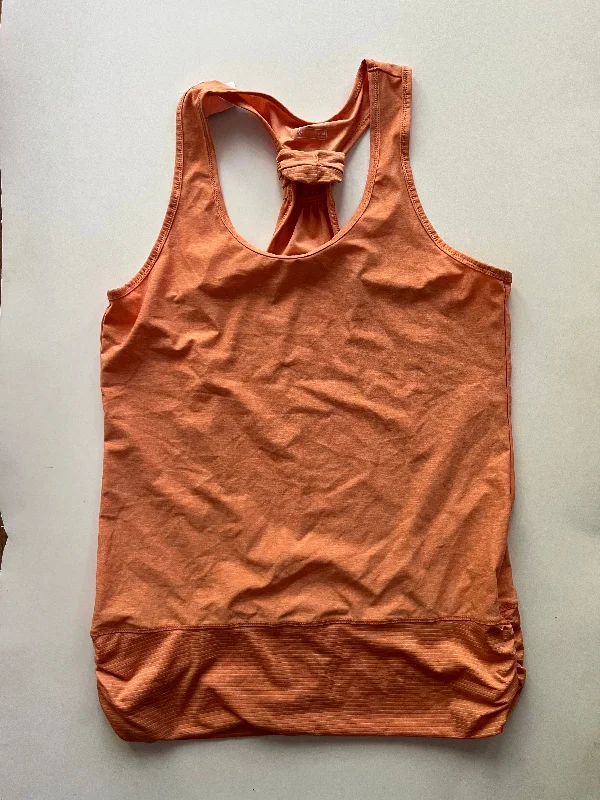 Yoga Tops with Stretchy Material for Full Range of Motion -Athletic Tank Top By Eddie Bauer In Orange, Size: M Yoga Tops with Stretchy Material for Full Range of Motion -Athletic Tank Top By Eddie Bauer In Orange, Size: M