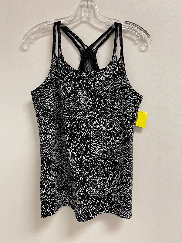 Lightweight Yoga Tops for Ease of Movement -Athletic Tank Top By Fabletics In Black & White, Size: M Lightweight Yoga Tops for Ease of Movement -Athletic Tank Top By Fabletics In Black & White, Size: M