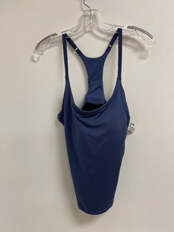 Stretch Yoga Tops for Flexibility -Athletic Tank Top By Fabletics In Blue, Size: M