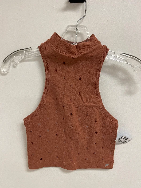 Yoga Tops with Relaxed Fit for Everyday Wear -Athletic Tank Top By Fabletics In Brown, Size: Xs