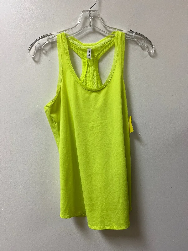 Yoga Tops for Gym and Yoga Practice -Athletic Tank Top By Fabletics In Green, Size: S