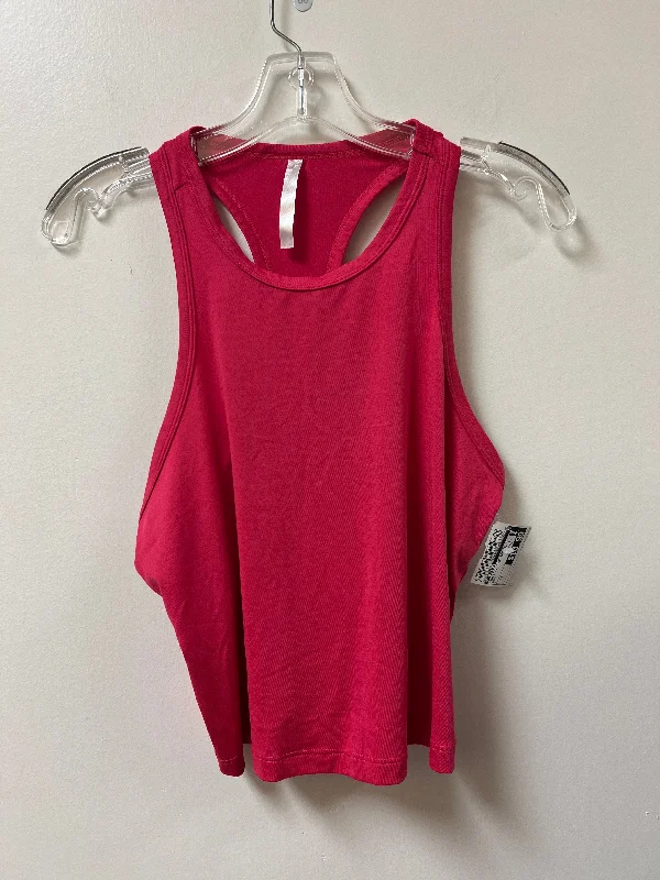 Women's Yoga Tops with Extra Flexibility -Athletic Tank Top By Fabletics In Pink, Size: S