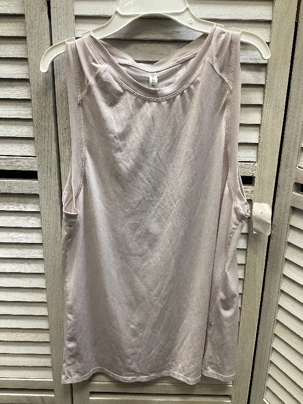 Yoga Tops for Light Yoga Practice -Athletic Tank Top By Fabletics In Pink, Size: S