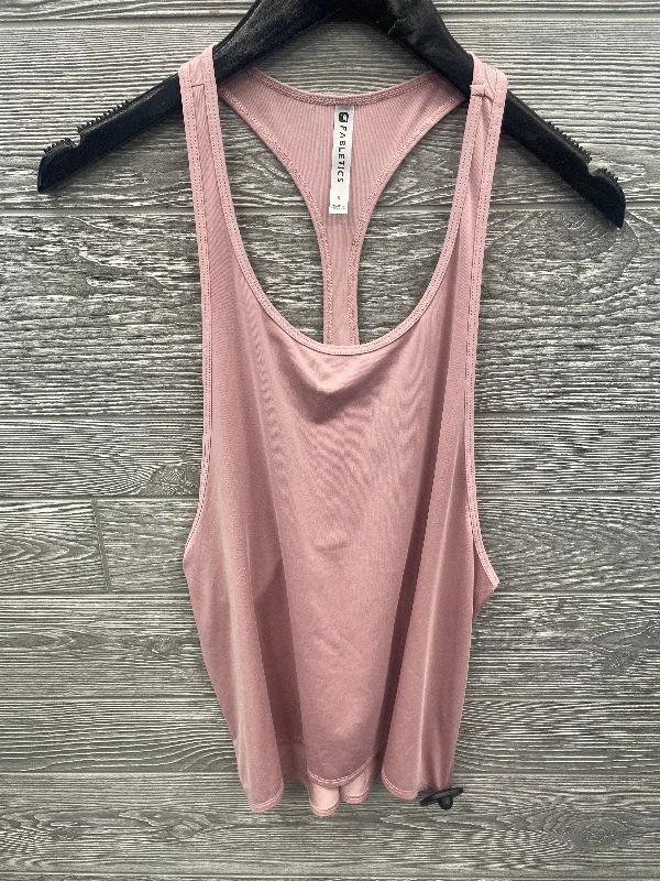 Women's Yoga Tops for Easy Flexibility -Athletic Tank Top By Fabletics In Pink, Size: S Women's Yoga Tops for Easy Flexibility -Athletic Tank Top By Fabletics In Pink, Size: S