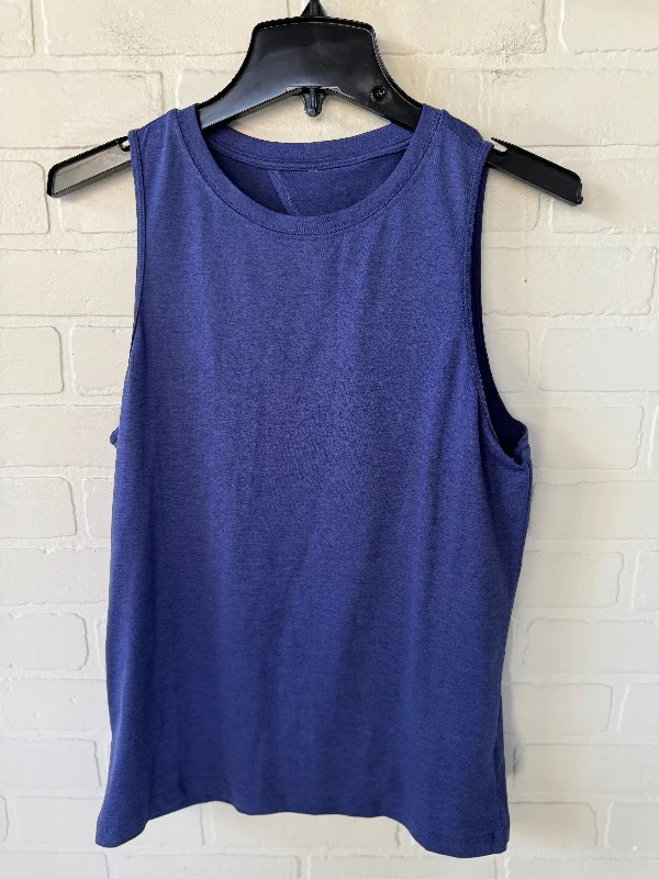High Neck Yoga Tops for Comfort -Athletic Tank Top By Fabletics In Purple, Size: S