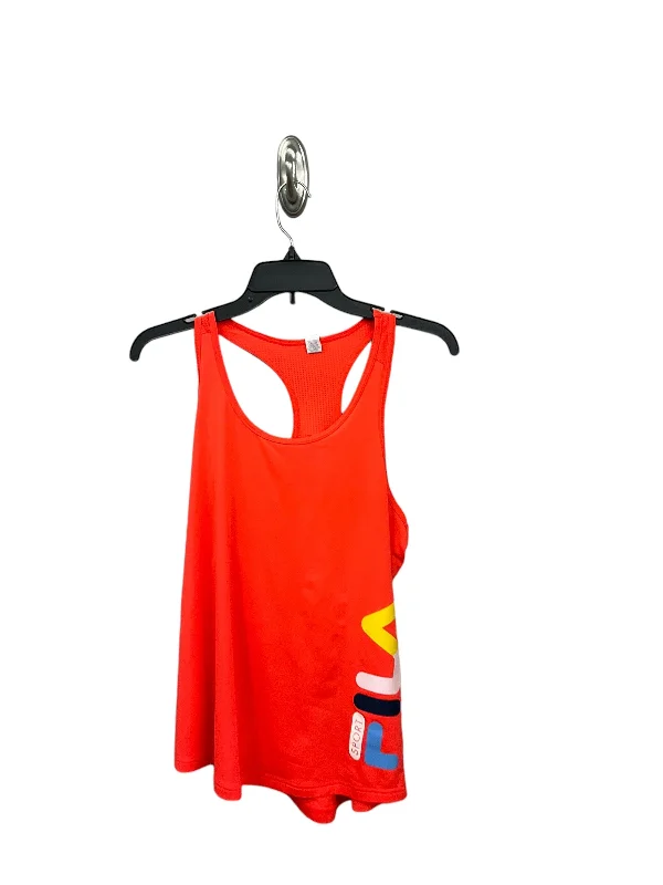 Soft Yoga Tops for Every Practice -Athletic Tank Top By Fila In Orange, Size: S