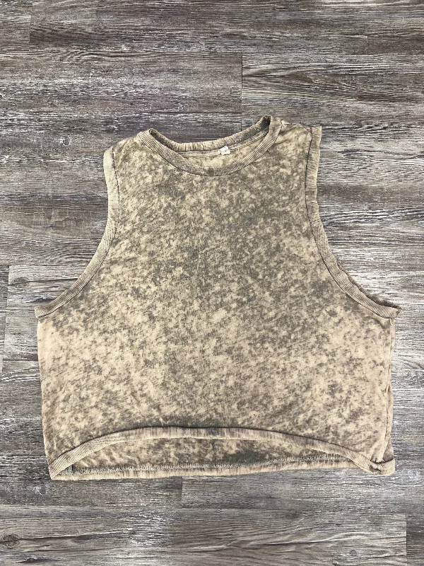Women's Yoga Tops with Relaxed Fit -Athletic Tank Top By Free People In Brown, Size: L Women's Yoga Tops with Relaxed Fit -Athletic Tank Top By Free People In Brown, Size: L