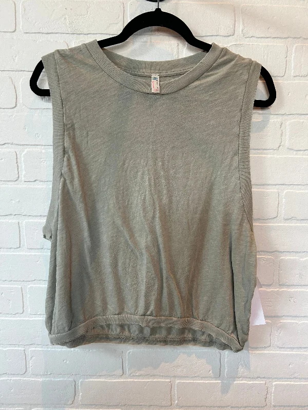 Performance Yoga Tops for Relaxation -Athletic Tank Top By Free People In Tan, Size: M