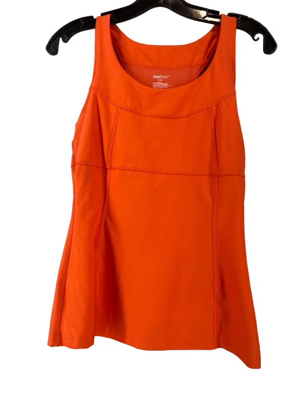 Eco-Friendly Yoga Tops for Women -Athletic Tank Top By Gap In Orange, Size: M