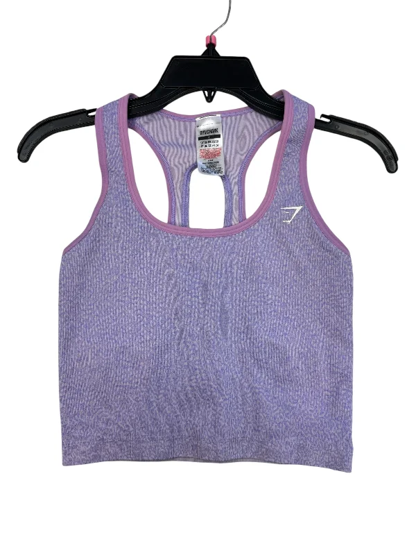 Women's Yoga Tops for Power Yoga -Athletic Tank Top By Gym Shark In Purple, Size: M