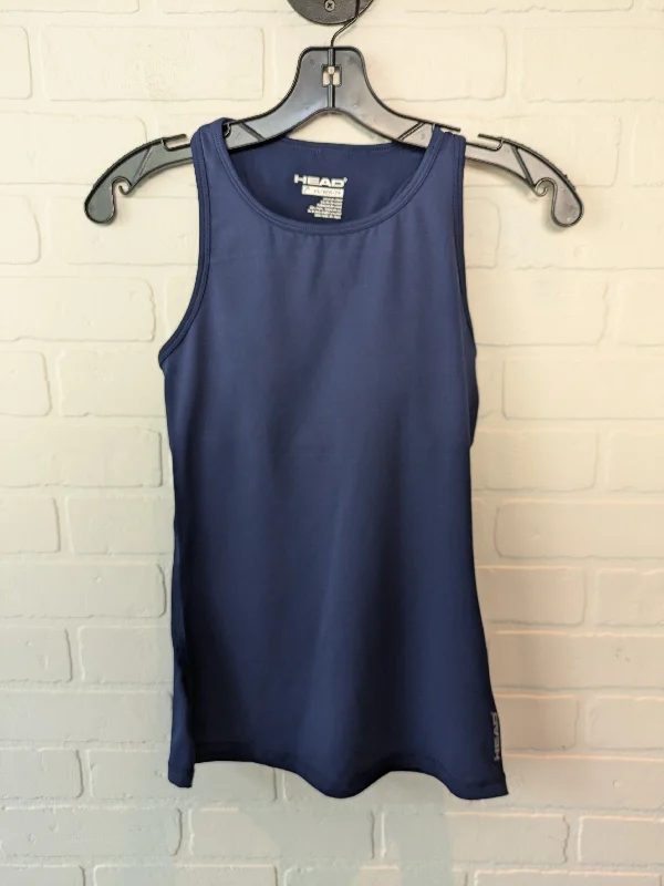 Comfortable Yoga Tops for Summer -Athletic Tank Top By Head In Blue, Size: Xs