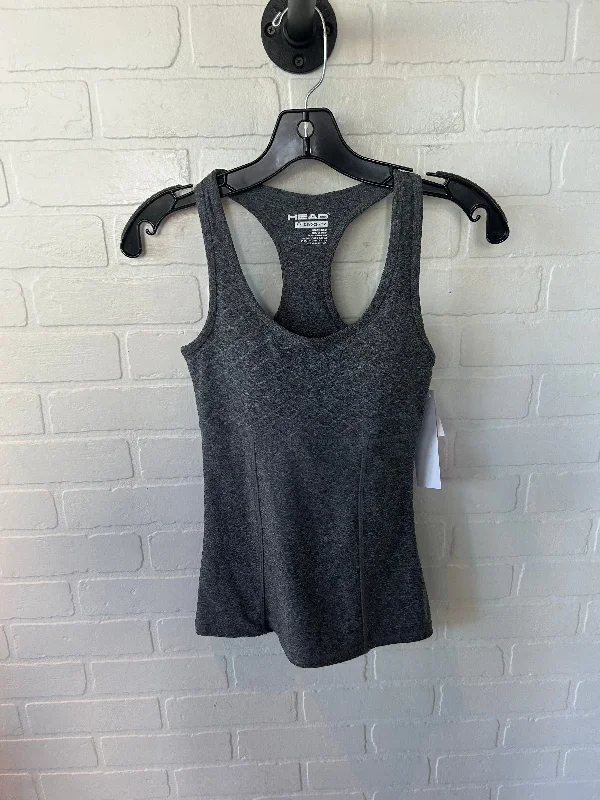 Yoga Tops for Running -Athletic Tank Top By Head In Grey, Size: Xs