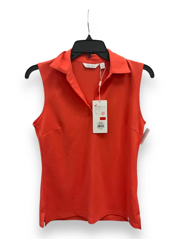 Adjustable Yoga Tops for Comfort -Athletic Tank Top By Lady Hagen In Orange, Size: Xs Adjustable Yoga Tops for Comfort -Athletic Tank Top By Lady Hagen In Orange, Size: Xs