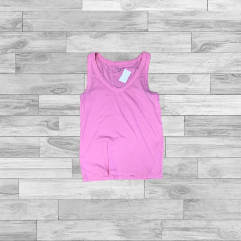 Stylish Yoga Tops for Yoga Classes -Athletic Tank Top By Loft In Pink, Size: M