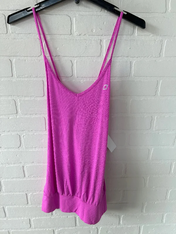 Seamless Yoga Tops for Comfortable Wear -Athletic Tank Top By Lorna Jane In Purple, Size: M