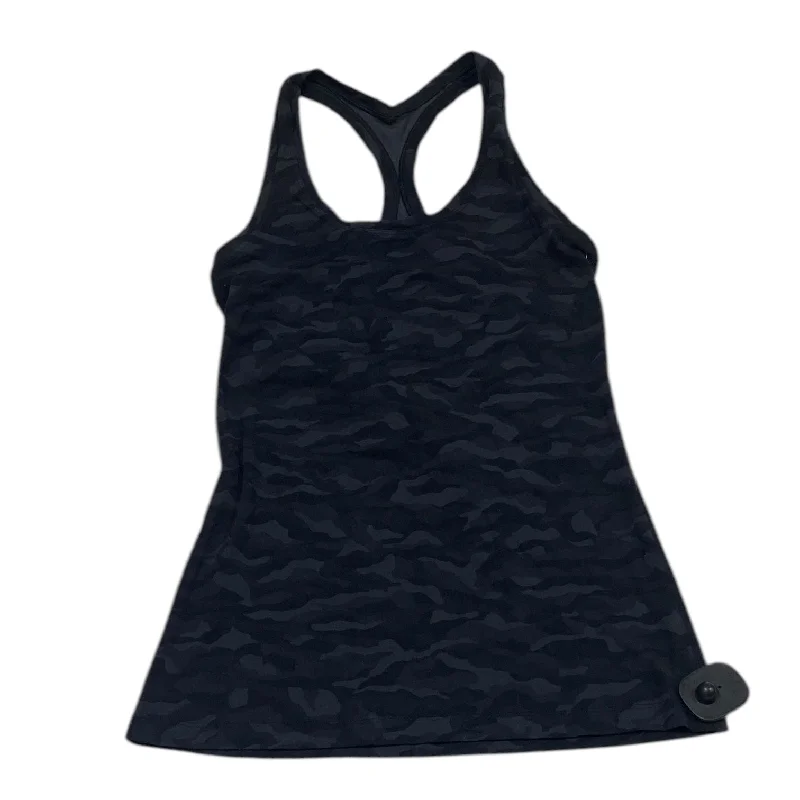 Women's Yoga Tops with Breathable Materials -Athletic Tank Top By Lululemon In Black & Grey, Size: M Women's Yoga Tops with Breathable Materials -Athletic Tank Top By Lululemon In Black & Grey, Size: M