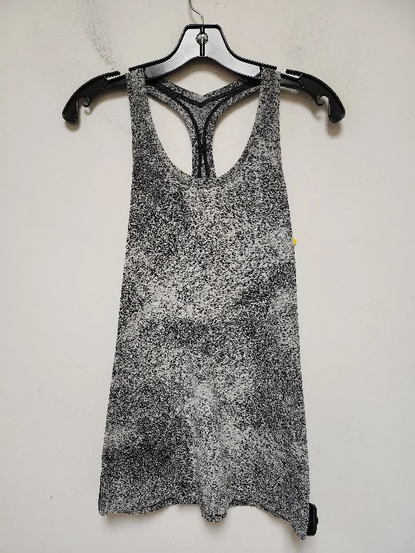 Yoga Tops for Everyday Yoga -Athletic Tank Top By Lululemon In Black & Grey, Size: M