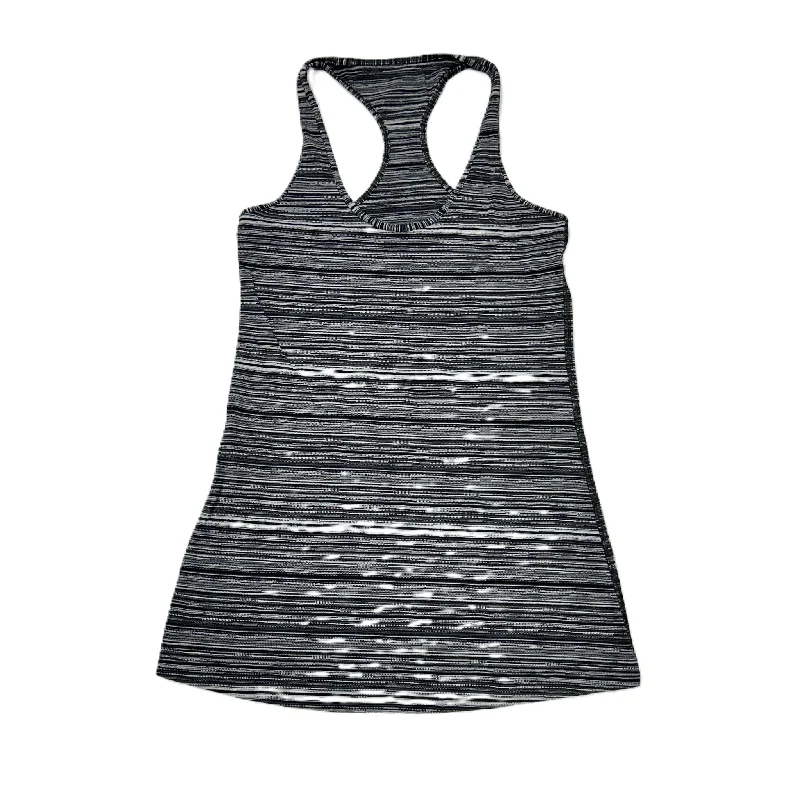Fashionable Yoga Tops for Fitness -Athletic Tank Top By Lululemon In Black & Grey, Size: S Fashionable Yoga Tops for Fitness -Athletic Tank Top By Lululemon In Black & Grey, Size: S