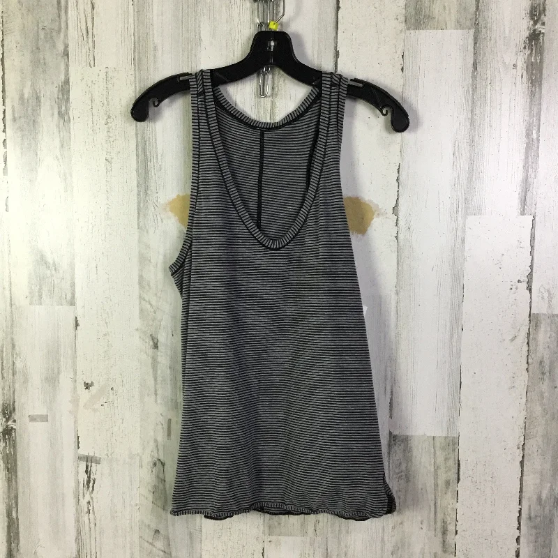 Yoga Tops for Maximum Stretch -Athletic Tank Top By Lululemon In Black & Grey, Size: S Yoga Tops for Maximum Stretch -Athletic Tank Top By Lululemon In Black & Grey, Size: S