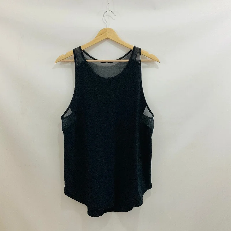 Loose Yoga Tops for Breathability -Athletic Tank Top By Lululemon In Black, Size: 10