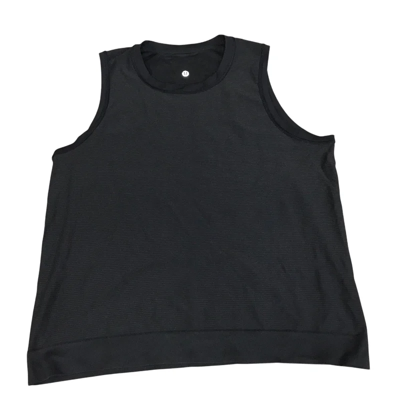 High-Waisted Yoga Tops for Support and Comfort -Athletic Tank Top By Lululemon In Black, Size: 12 High-Waisted Yoga Tops for Support and Comfort -Athletic Tank Top By Lululemon In Black, Size: 12