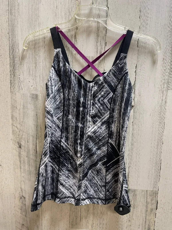 Breathable Yoga Tops for Yoga Practice -Athletic Tank Top By Lululemon In Black, Size: 4