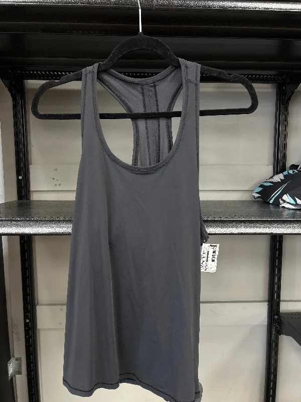 Yoga Tops with Full Coverage -Athletic Tank Top By Lululemon In Black, Size: 4