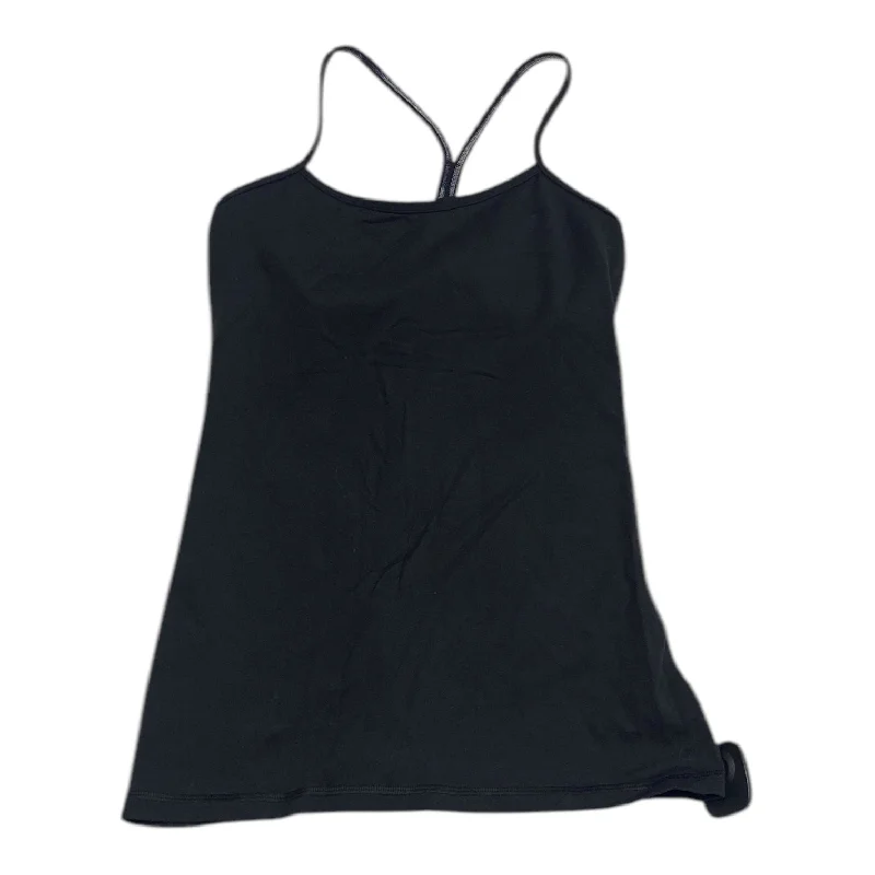 Yoga Tops with Stretchy Material for Full Range of Motion -Athletic Tank Top By Lululemon In Black, Size: 6 Yoga Tops with Stretchy Material for Full Range of Motion -Athletic Tank Top By Lululemon In Black, Size: 6