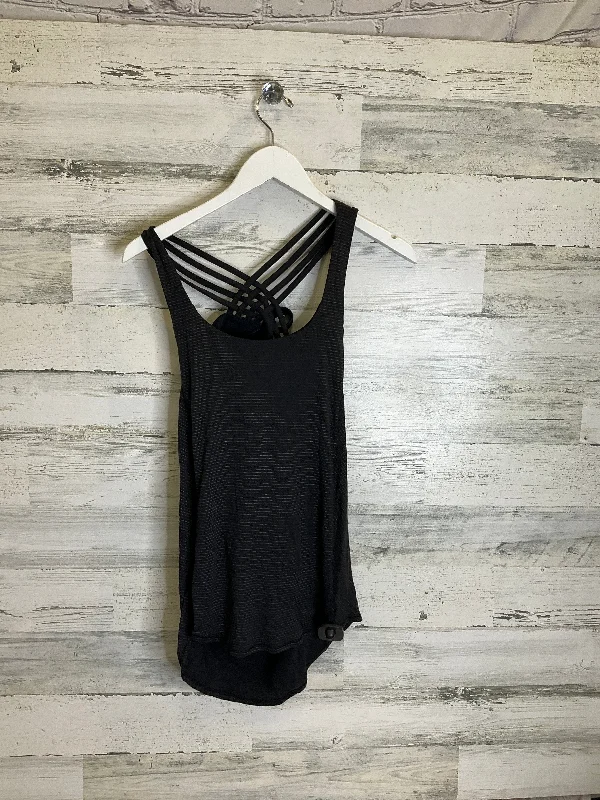 Fitted Yoga Tops with Breathable Design -Athletic Tank Top By Lululemon In Black, Size: 8 Fitted Yoga Tops with Breathable Design -Athletic Tank Top By Lululemon In Black, Size: 8