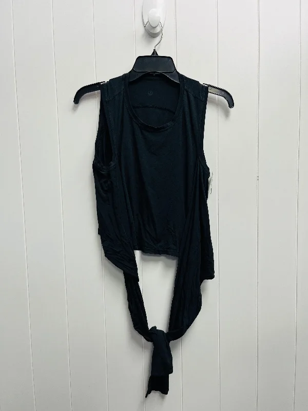 Seamless Yoga Tops for Active Sessions -Athletic Tank Top By Lululemon In Black, Size: M
