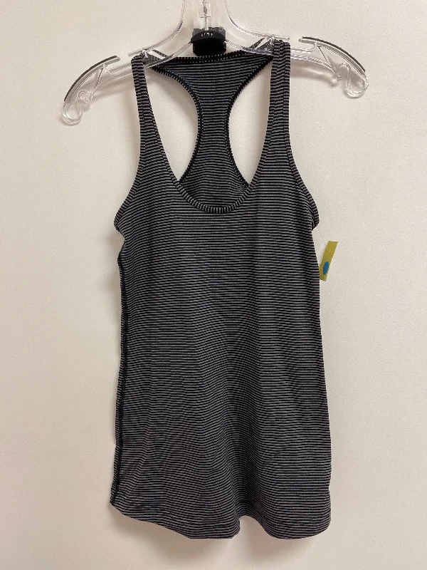 Fitted Yoga Tops for Yoga Class -Athletic Tank Top By Lululemon In Black, Size: S